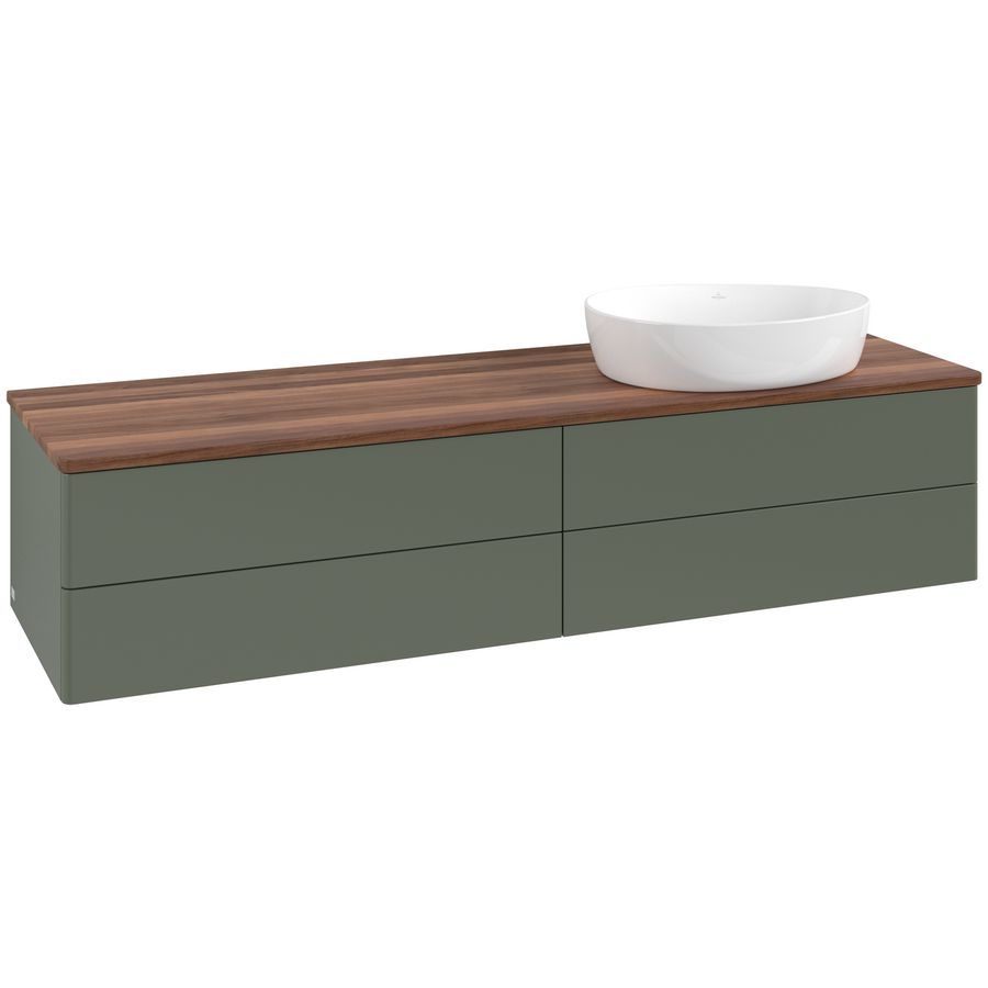 Wastafelonderkast Antao 1600x360x500mm L.Green Matt Lacquer L27012HL
