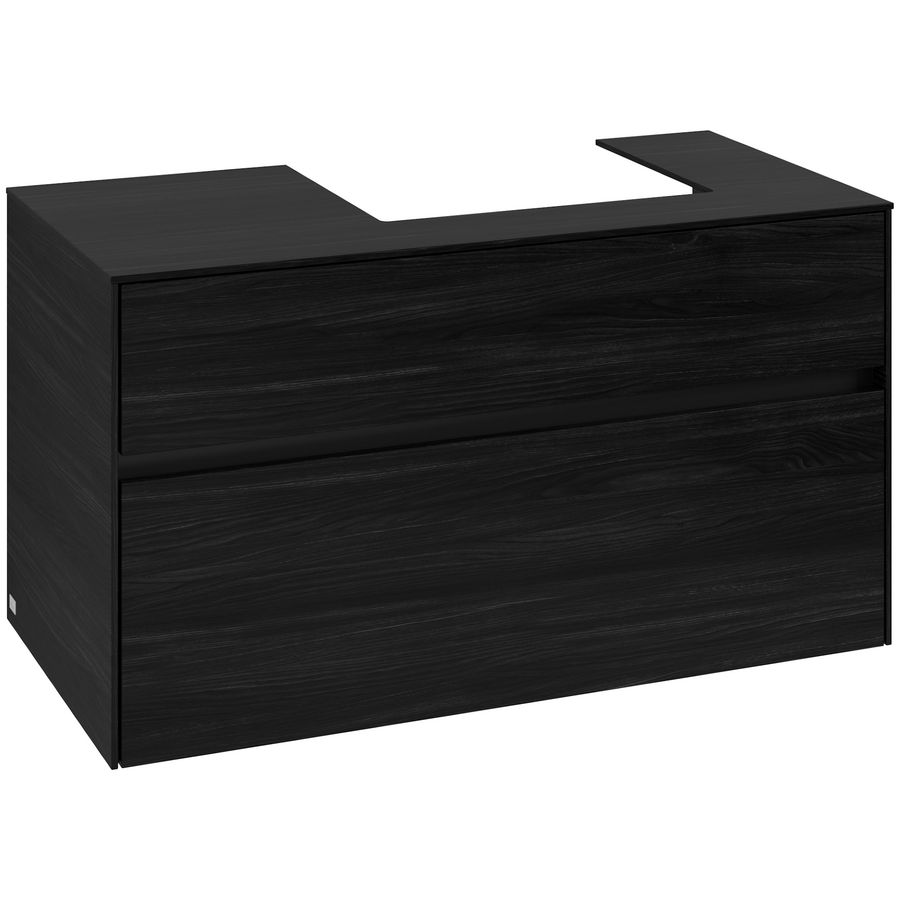 Wastafelonderkast Collaro 1000x548x500mm Black Oak C01500AB