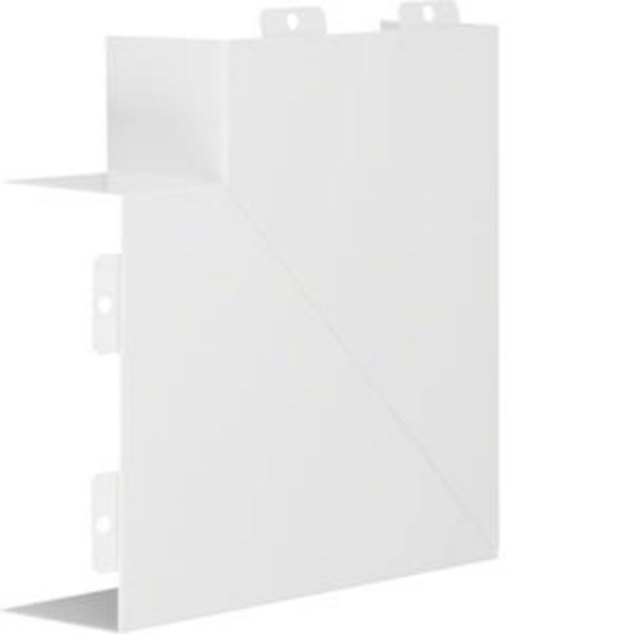 Vlakke hoek voor goot 60x150mm LFS verkeerswit