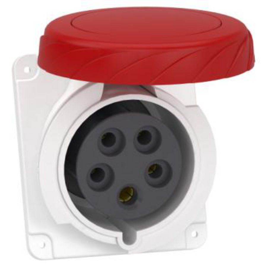 Inbouwcontactdoos Gehoekt 3P+N+A 32A 380-415V AC 6 PratiKa