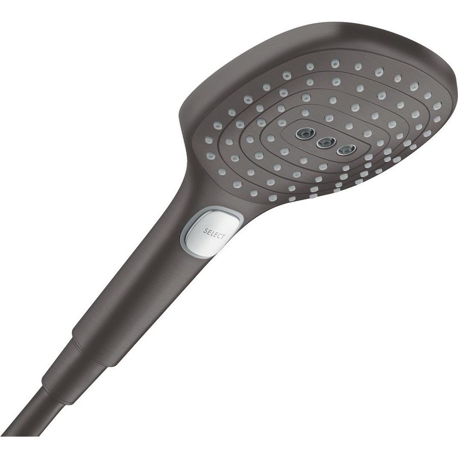 Handdouche 120 3 straalsoorten PowderRain EcoSmart Brushed Black Chrome RD Sel E