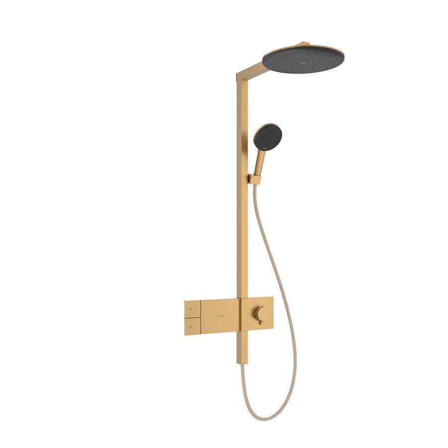 Showerpipe 300 1 straalsoort ShowerSelect comfort Raindance Alive S Brushed Bronze