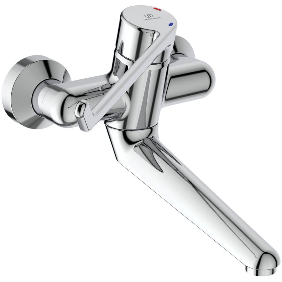 Ceraplus wandmengkraan sprong 200mm chroom hendel 230mm incl. S-koppeling