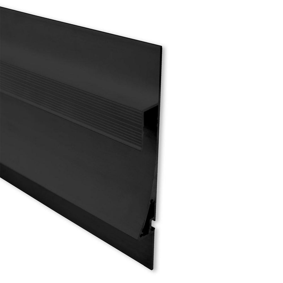 LED gipsplaat profiel TBP12 L=2mtr. LED strip zwart RAL9005