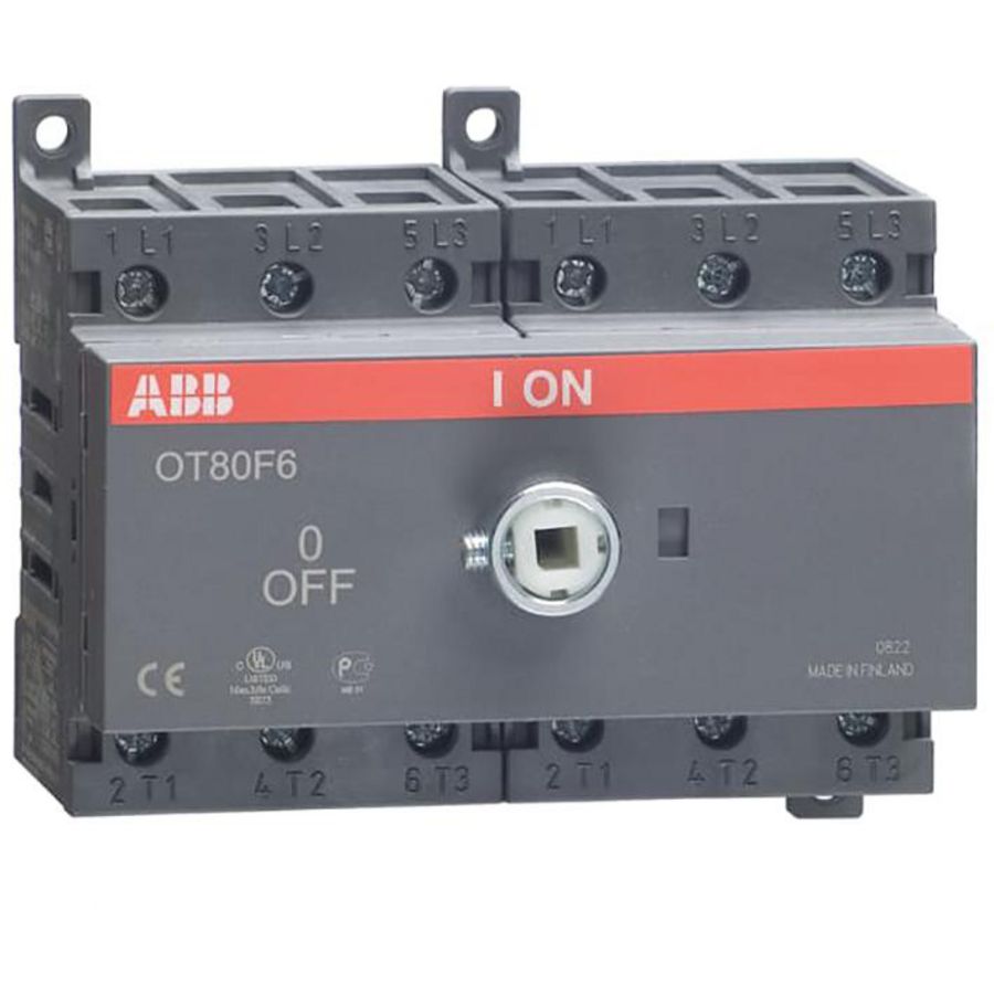 Lastscheider 6P 80 A bodem/DIN-rail montage