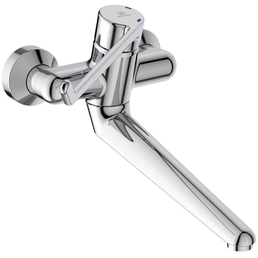 Ceraplus wandmengkraan sprong 250mm chroom hendel 230mm incl. s-koppeling