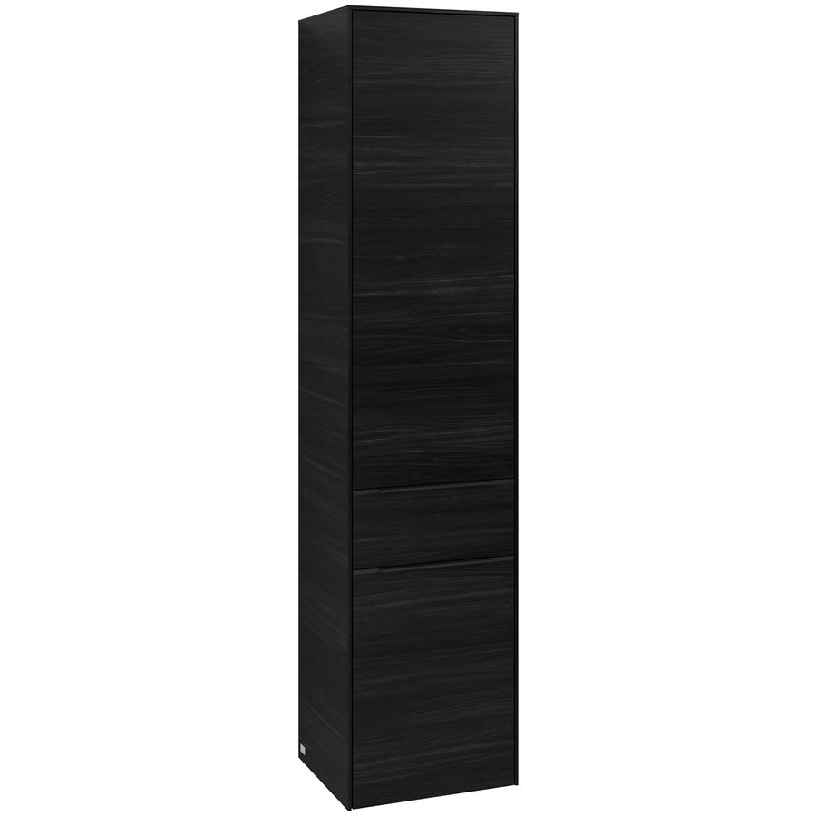 Hoge kast SUBWAY 3.0 400x1710x362mm Black Oak C59101AB greep Volcano Black