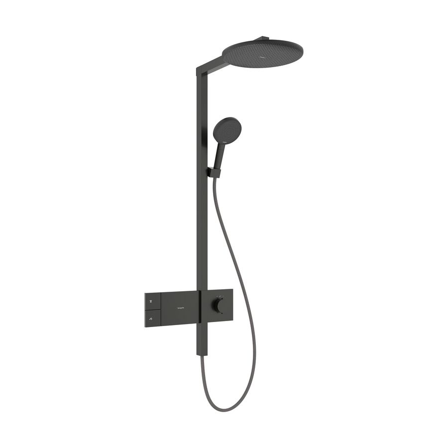 Showerpipe 300 1 straalsoort EcoSmart Raindance Alive S Brushed Black Chrome
