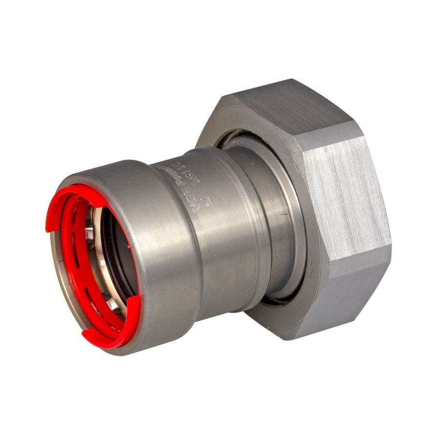 2-del. schroefkoppeling POWERPRESS dikwandig C9446 3/4"x1"wartel