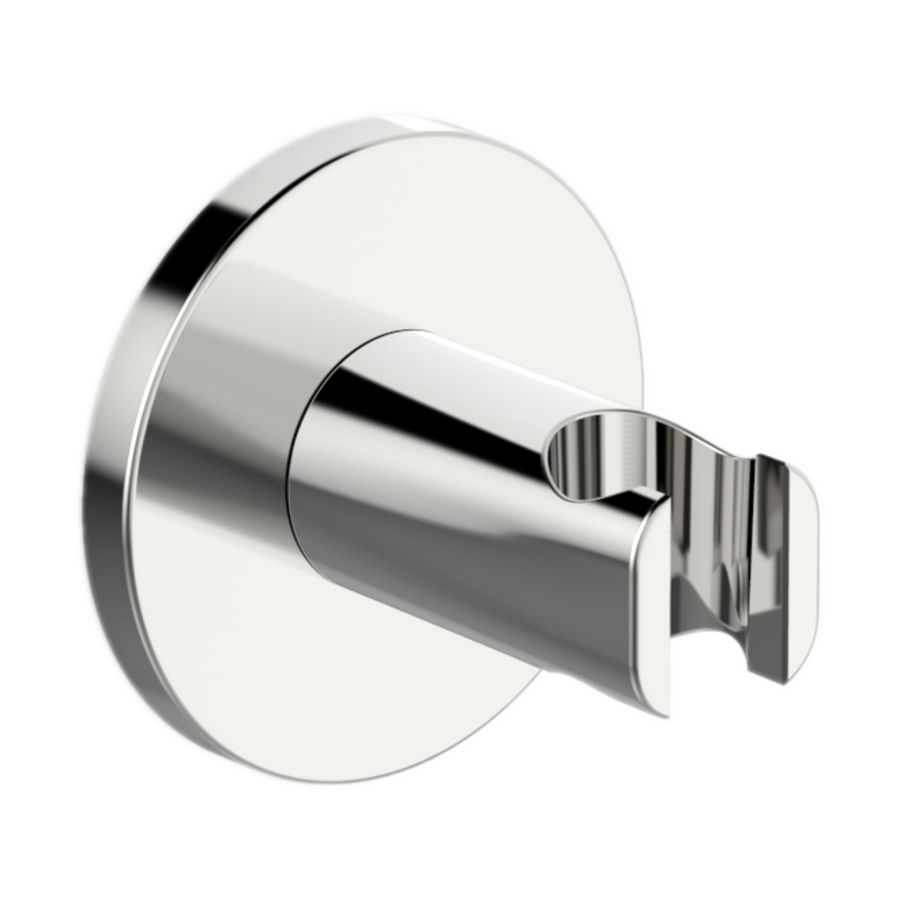 Handdouchehouder m. ronde rozet en afgerond rand HANSALIVING