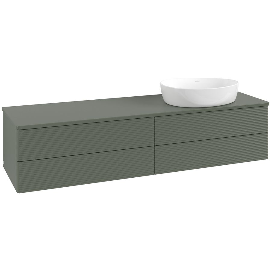 Wastafelonderkast Antao 1600x360x500mm L.Green Matt Lacquer L27150HL