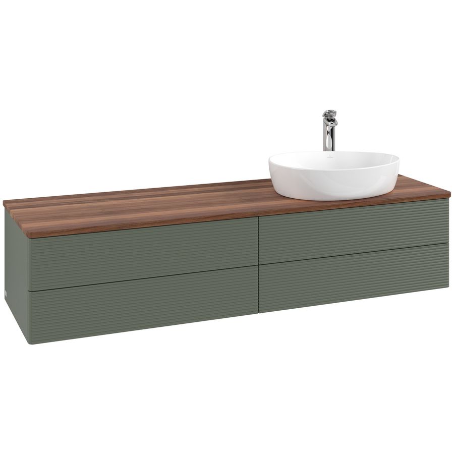 Wastafelonderkast Antao 1600x360x500mm L.Green Matt Lacquer L27152HL