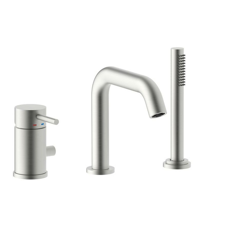 Badmengkraan LIGHT opbouw+omsteller uittrekbare handdouche LIG045ST