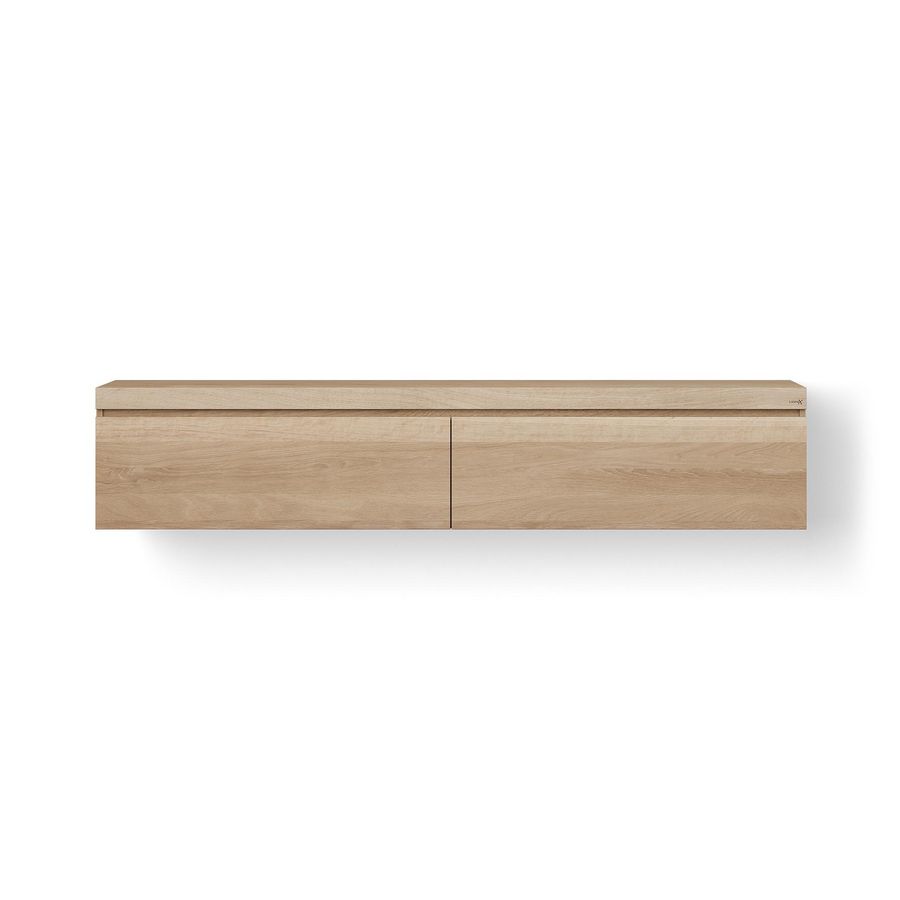 Wooden Drawer Box 200cm eiken, old grey