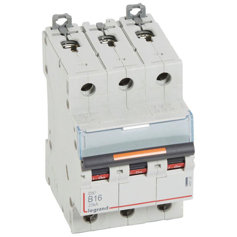 Installatieautomaat 3-polig B-karakteristiek 16A 25kA DX³ DIN