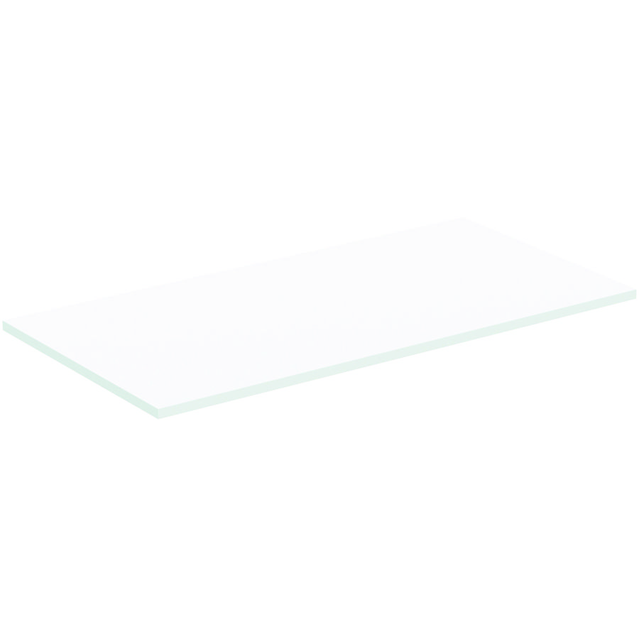 Afdekblad hout I.LIFE-B zonder uitsnijding 1002x505x18mm mat wit