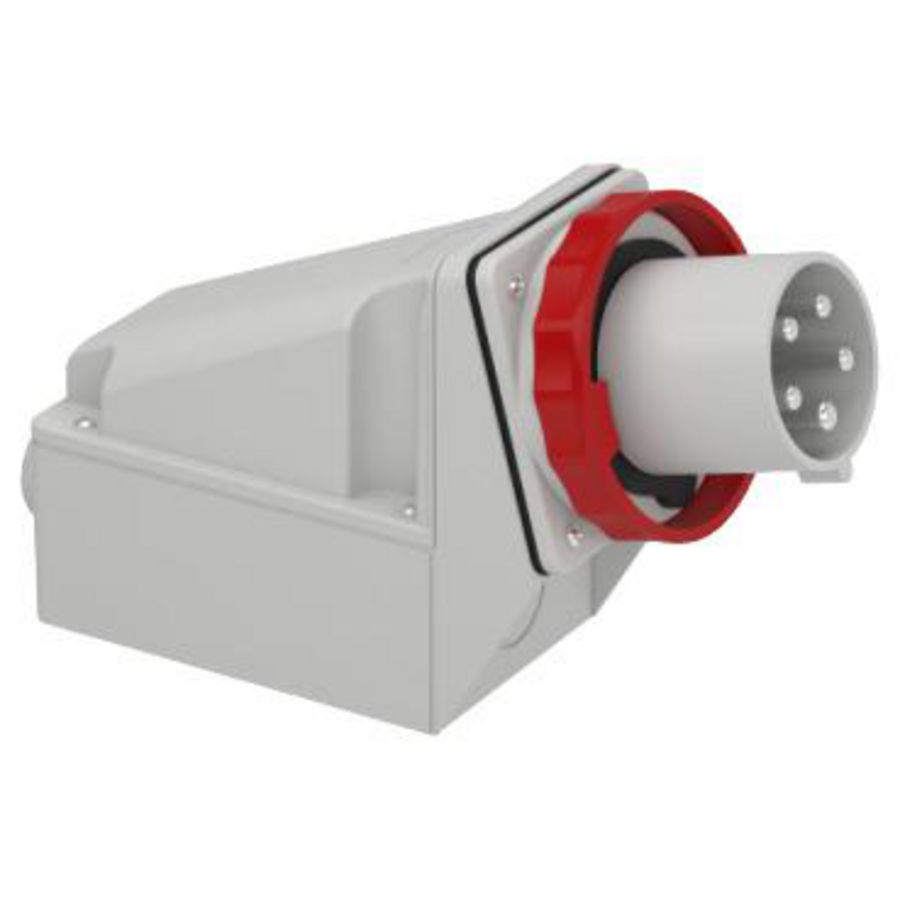 Wandcontactdoos Gehoekt 3P+N+A 63A 380-415V AC 6h PratiKa