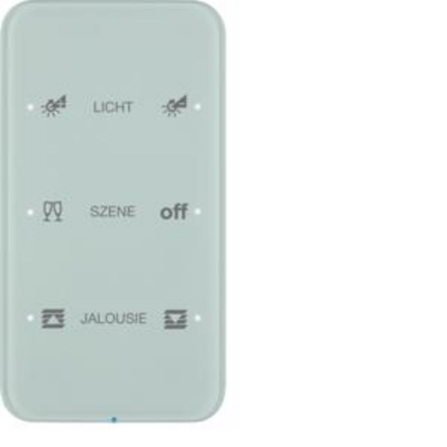 Tastsensor KNX-touch geconfig. 3-v berker R.1 glas polarwit