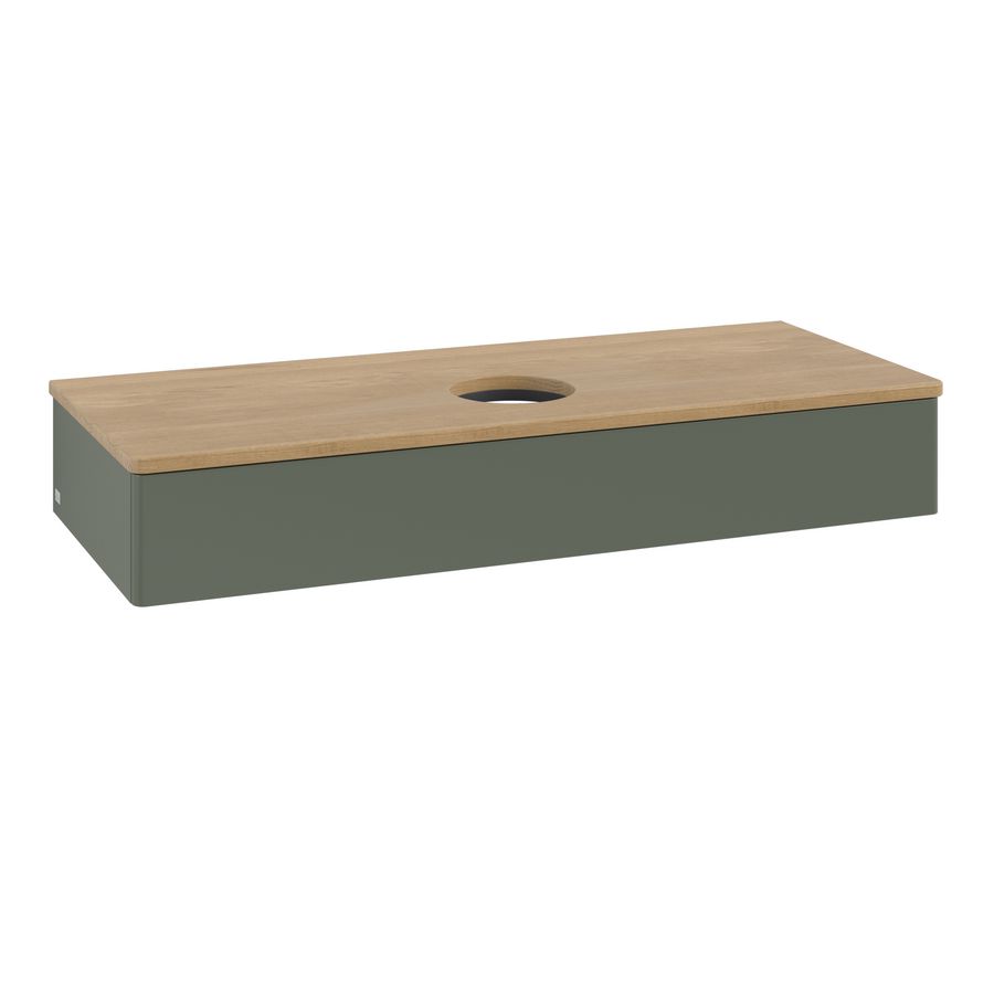 Wastafelonderkast Antao 1200x190x500mm L.Green Matt Lacquer K10011HL