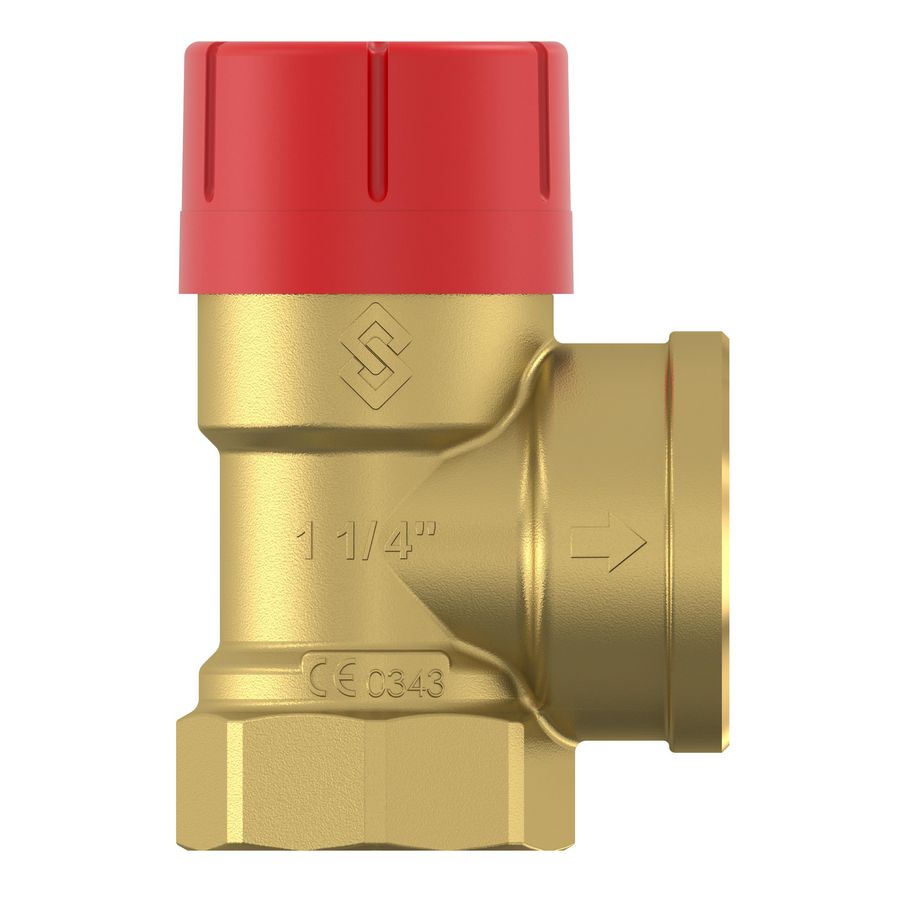 Veiligheidsventiel Prescor 1.1/4"x1.1/2"bn. 3bar 580kW