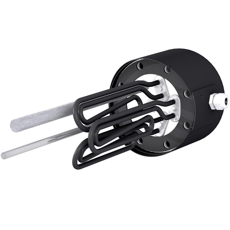 Flens met electr.verwarmingselem. EHF 10,1