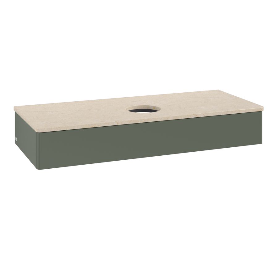 Wastafelonderkast Antao 1200x190x500mm L.Green Matt Lacquer K10013HL