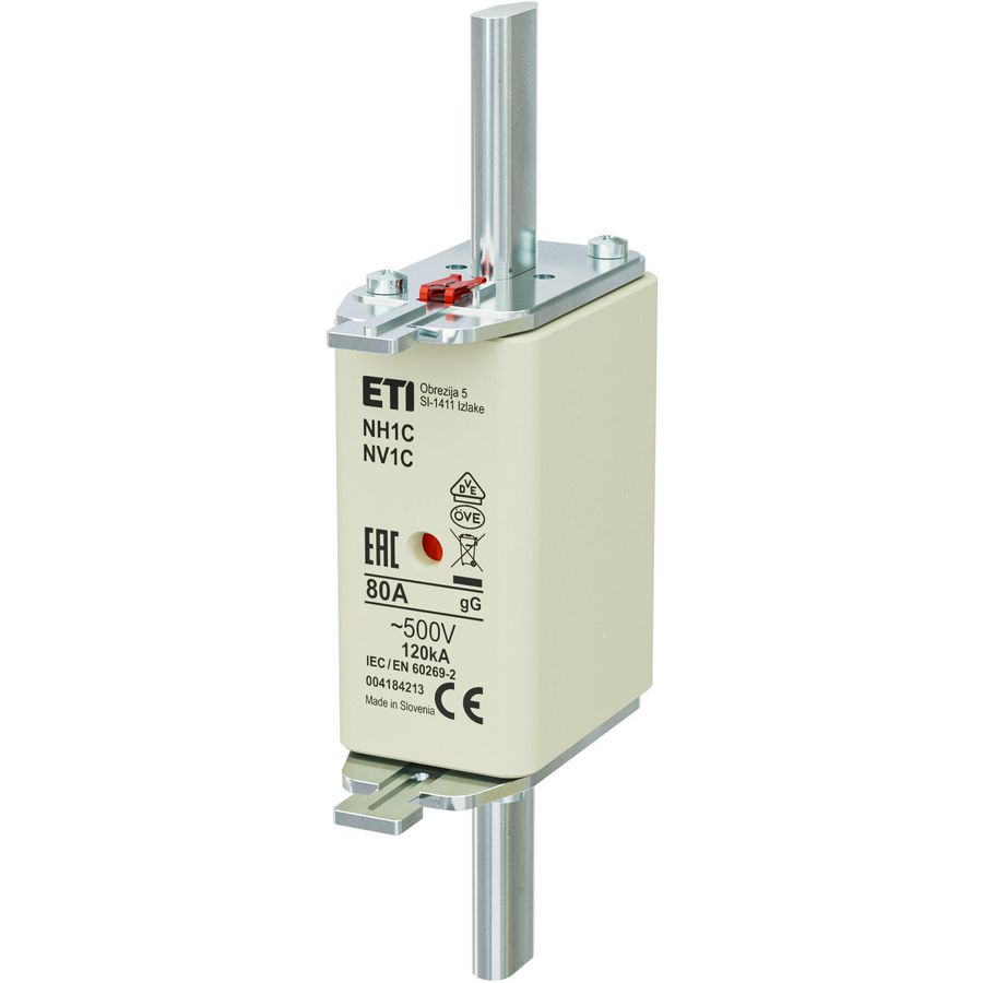 Zekering 500V 80A NH1 C gG VVE=3