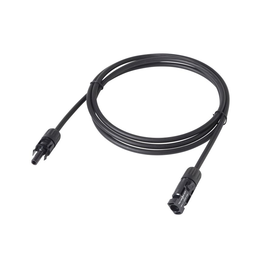 Extensiekabel DC 6mm² 1,5mtr. geassembleerd zwart