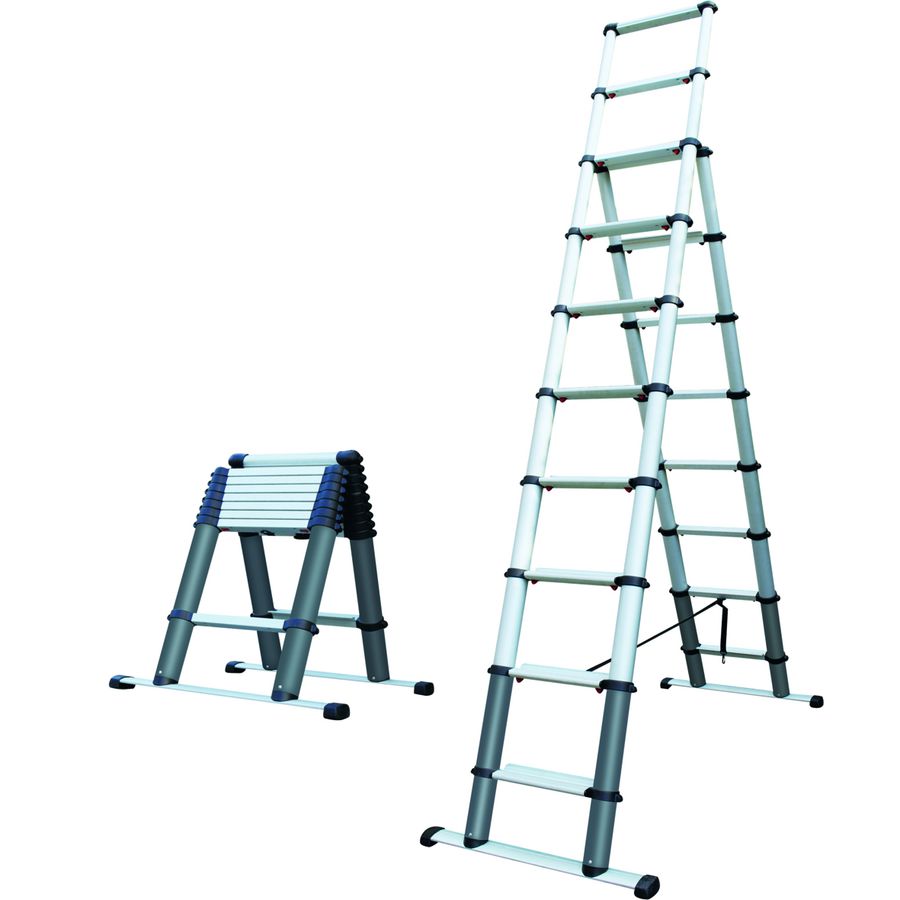 Ladder telescoop aluminium 3,0m