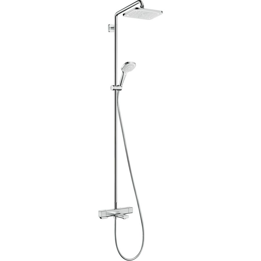 Croma E 280 1 straalsoort Showerpipe opbouw badthermostaat chroom