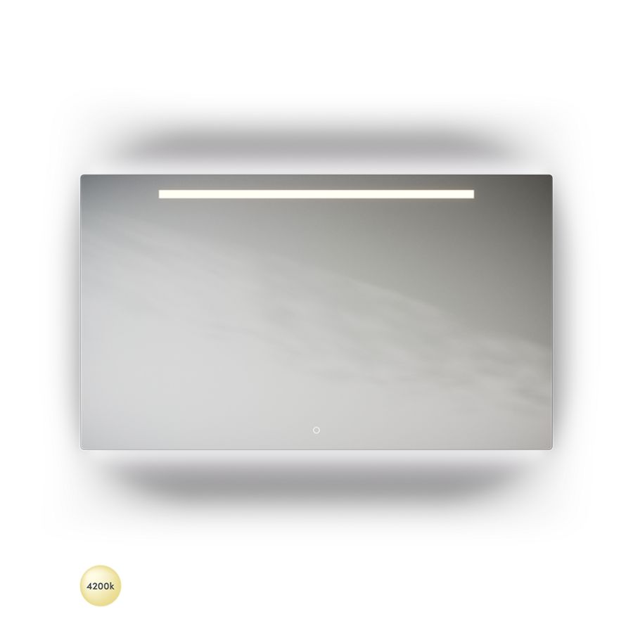 ML1-Line spiegel 1800x700mm  LED balk en indirecte ledverlichting onder & boven+ tip-touch