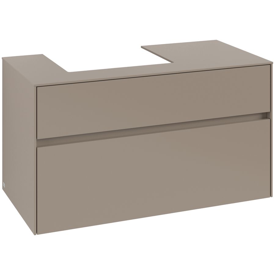 Wastafelonderkast Collaro 1000x548x500mm Taupe C01400VM