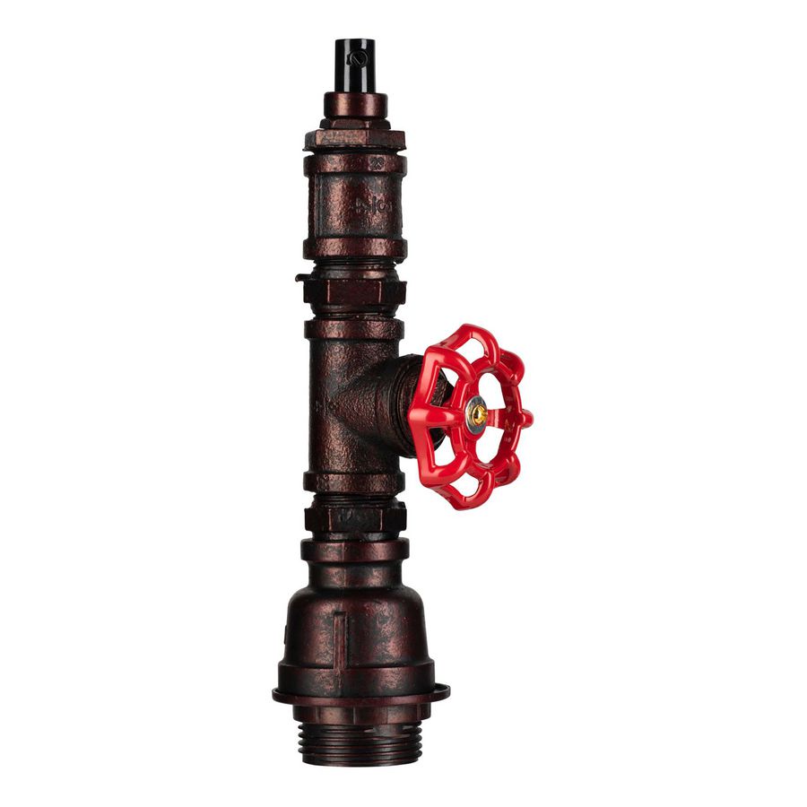 Pendel hanglamp Fire Hose bruin/koper E27 textielsnoer L=1,3m.
