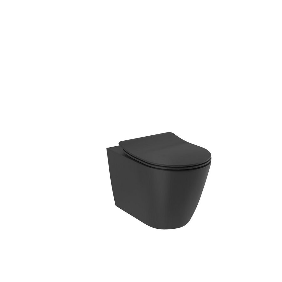 Wandcloset KLUDI-RESA R spiralflush 520mm mat zwart