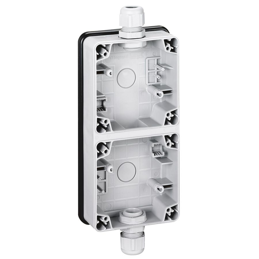 Onderbak 2V verticaal IP66 verticaal Plexo VVE=5