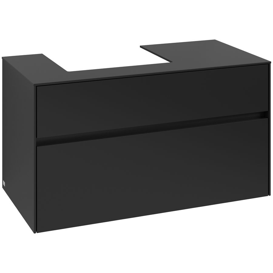 Wastafelonderkast Collaro 1000x548x500mm Volcano Black C01400VL