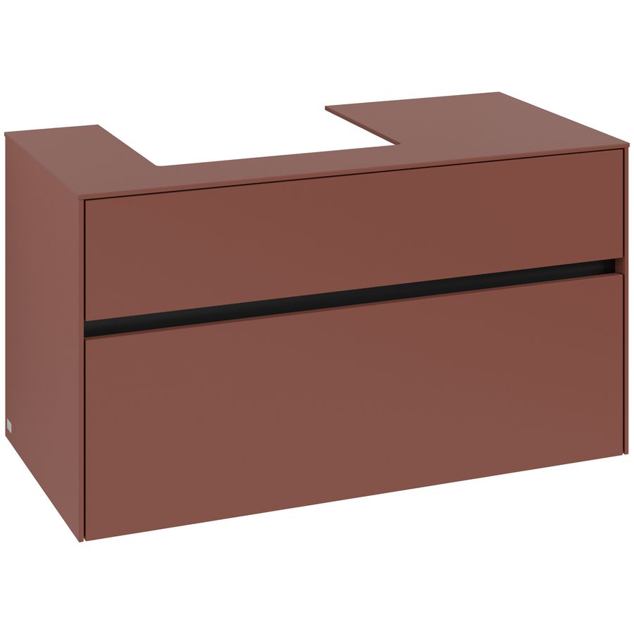 Wastafelonderkast Collaro 1000x548x500mm Wine Red C01400AH