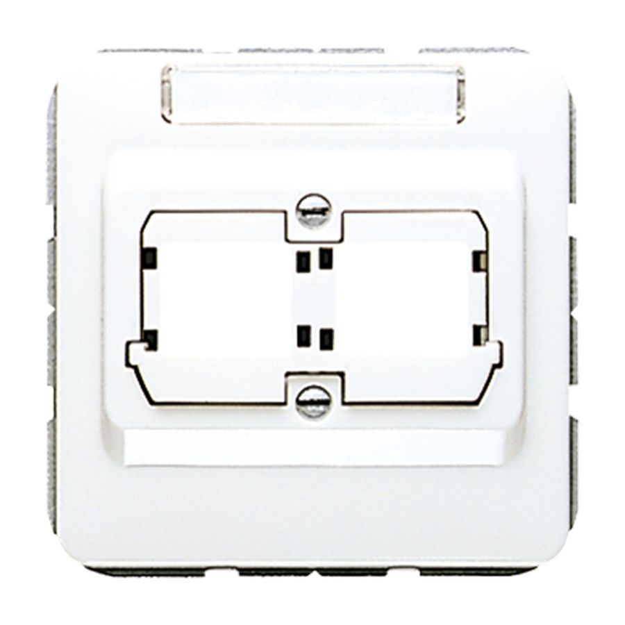 Afdekking a.wit v.mod.jack 2-voudig CD500