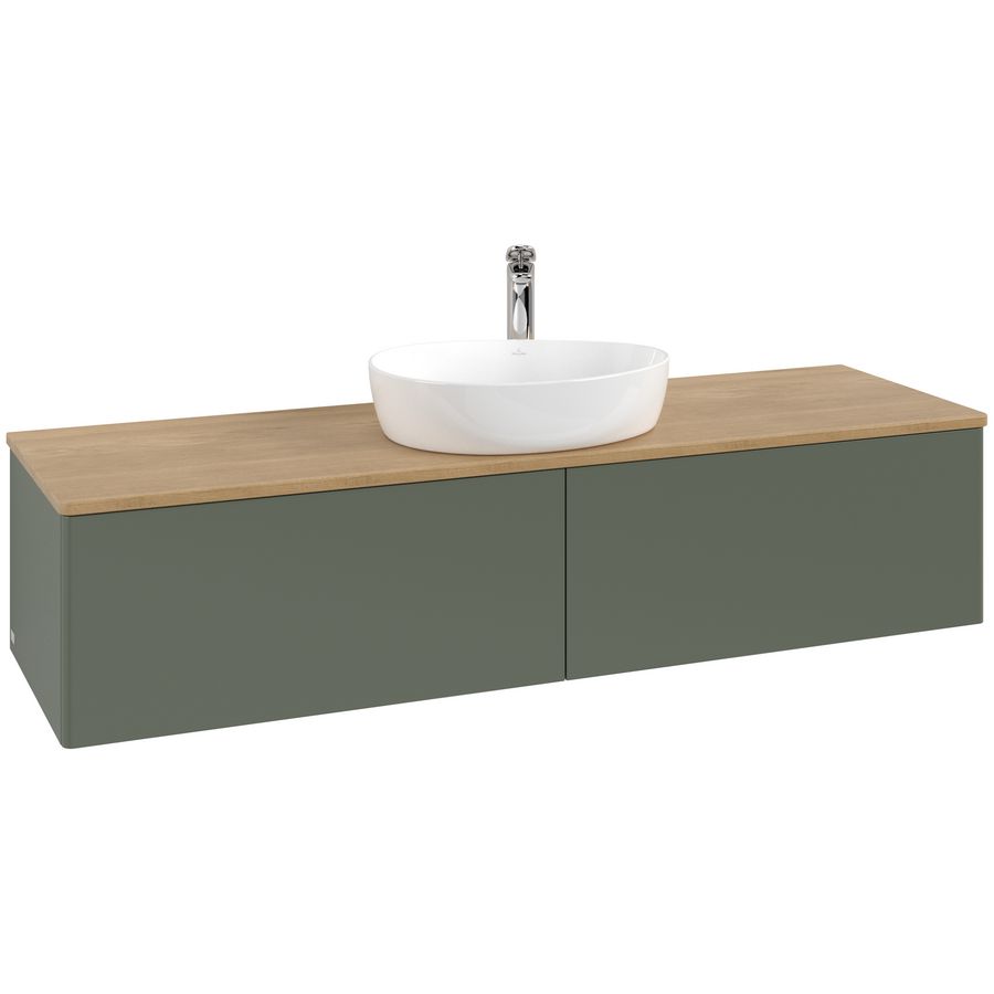Wastafelonderkast Antao 1600x360x500mm L.Green Matt Lacquer L36051HL