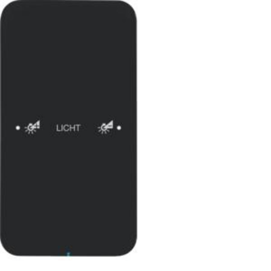 Tastsensor KNX-touch geconfig. 1-v berker R.1 glas zwart