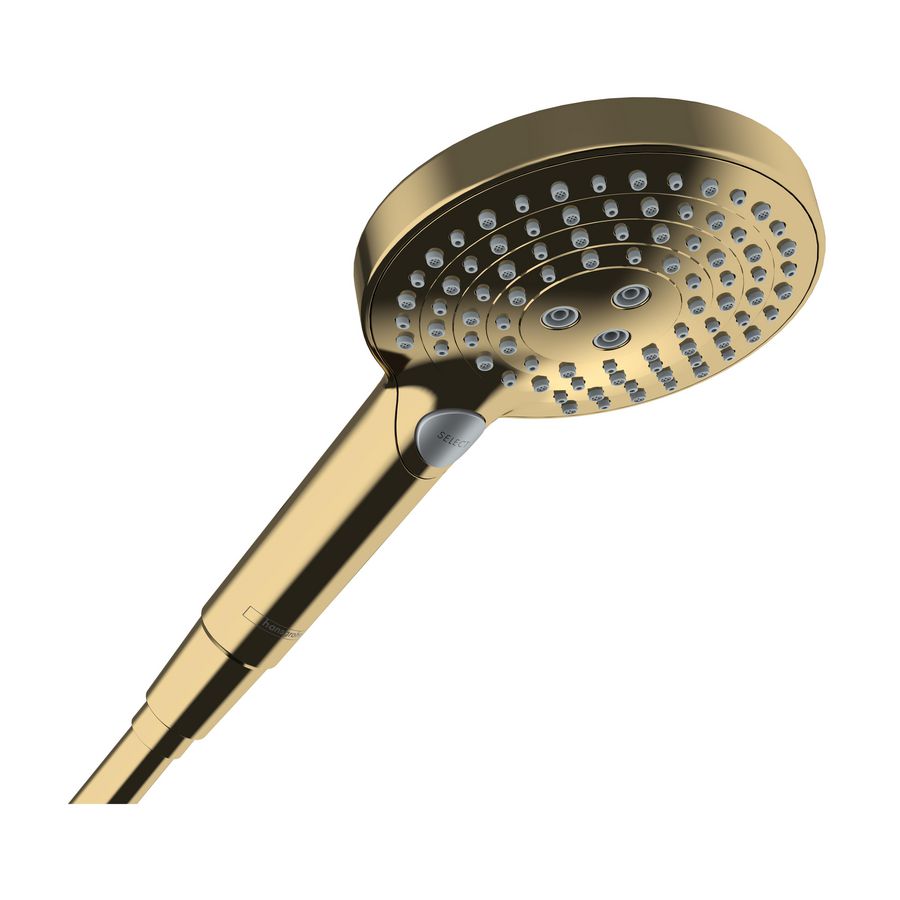 Handdouche 120 3 straalsoorten PowderRain EcoSmart Polished Gold Optic RD Sel S