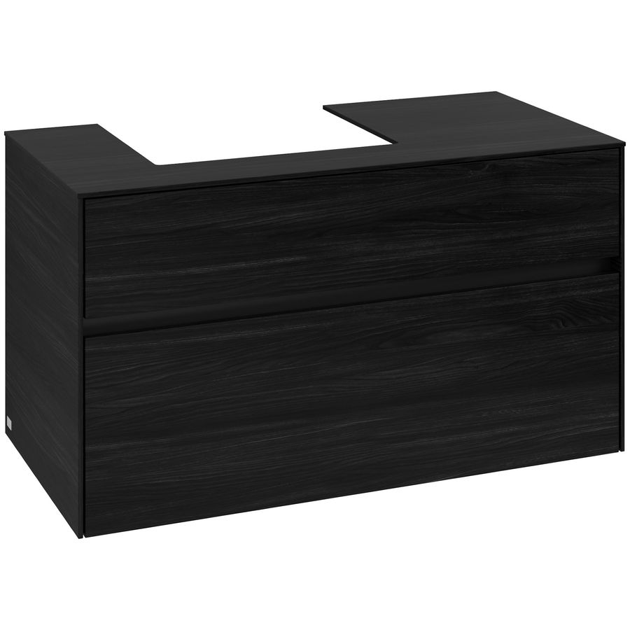 Wastafelonderkast Collaro 1000x548x500mm Black Oak C01400AB
