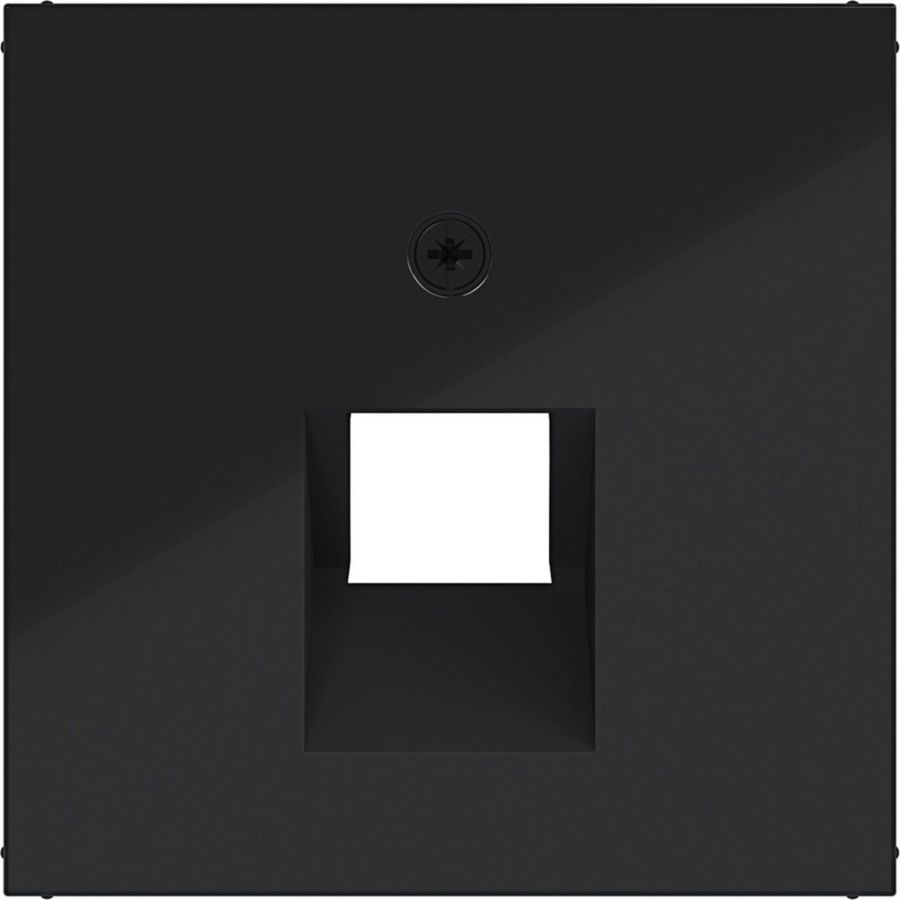 Centraalpl datacontactdoos 1-v schuine uitgang A.x/C.x zwart