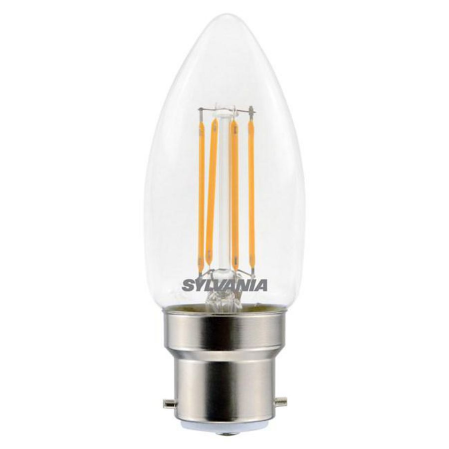 LED-lamp Toledo retro candle CL dim 470lm 827 B22 VVE=6