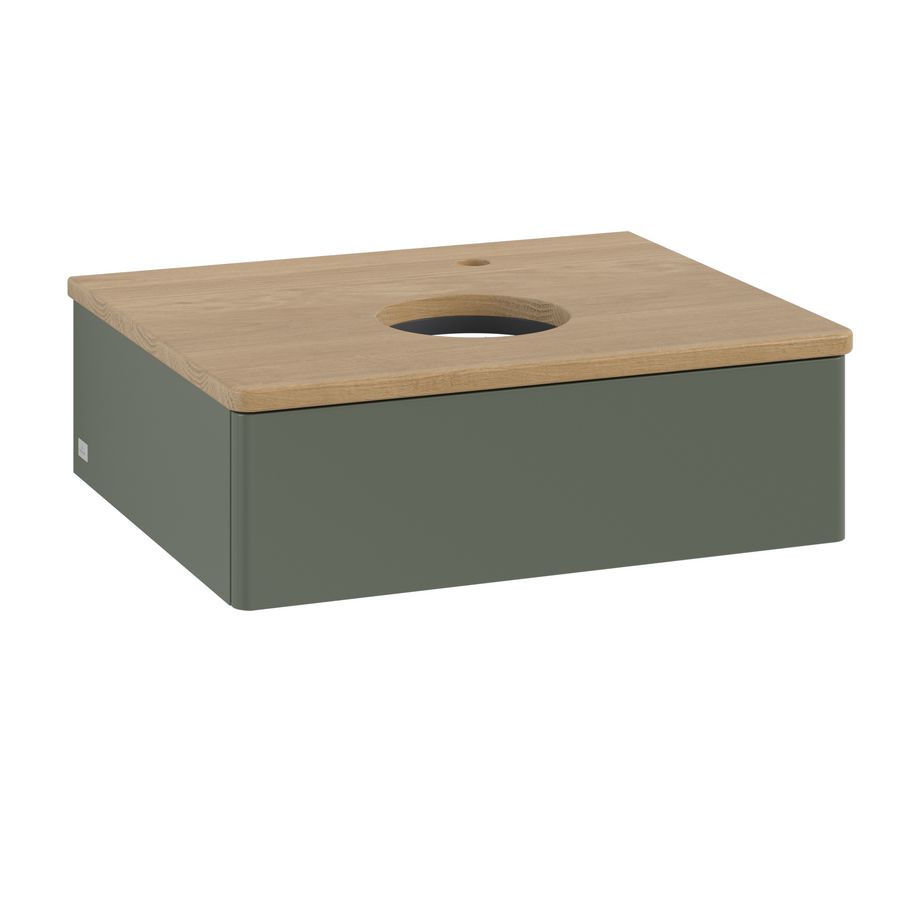 Wastafelonderkast Antao 600x190x500mm L.Green Matt Lacquer L07051HL