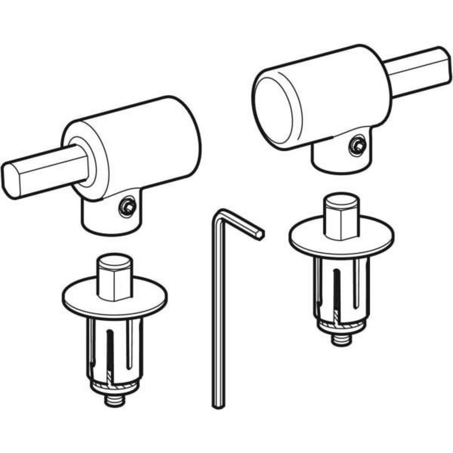Scharnieren tbv Flow softclose zitting RVS-look