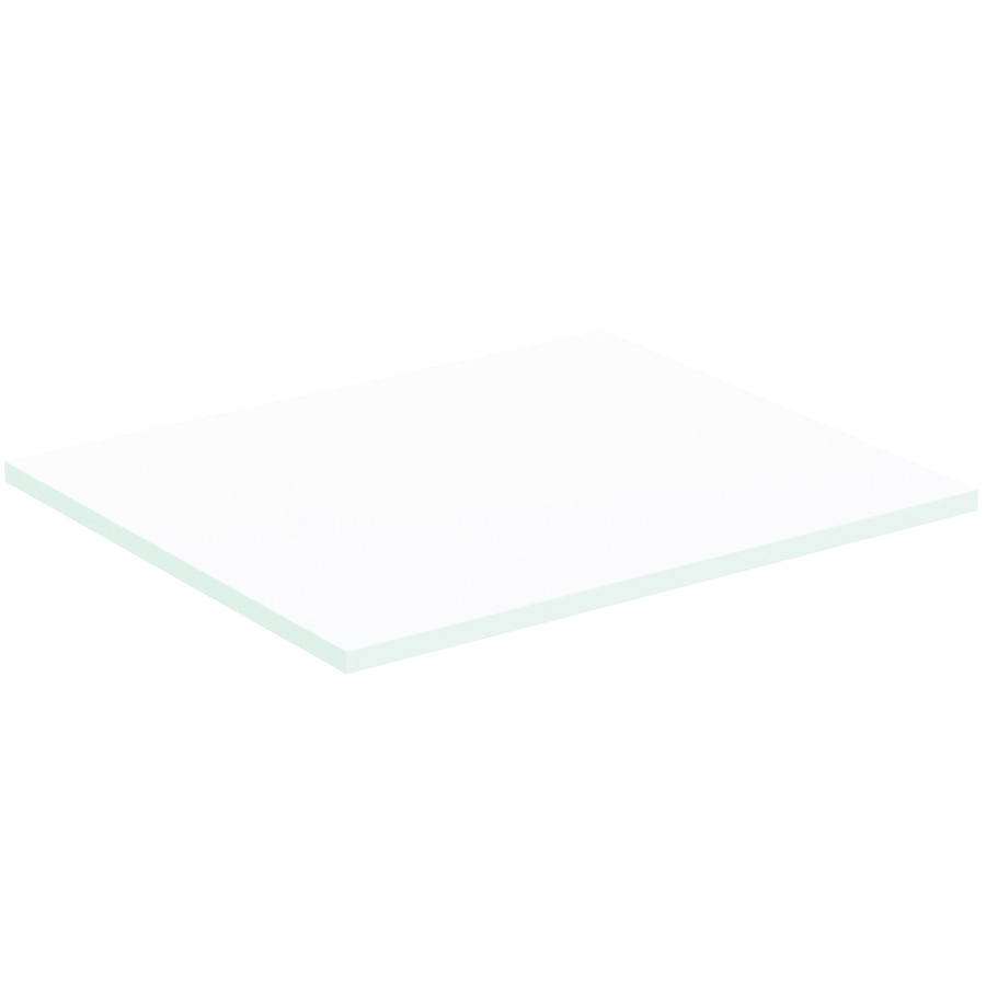 Afdekblad hout I.LIFE-B zonder uitsnijding 602x505x18mm mat wit