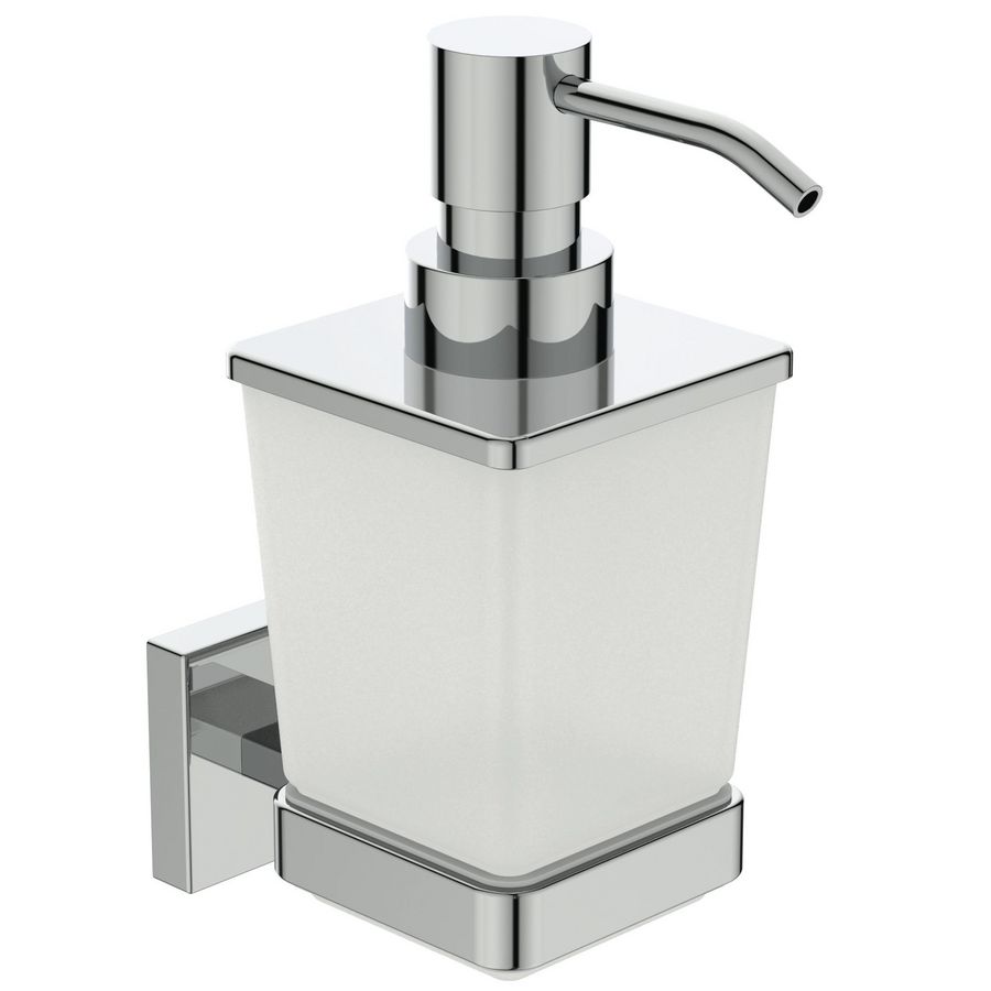 IOM square zeeppomp mat glas (wandmontage) chroom
