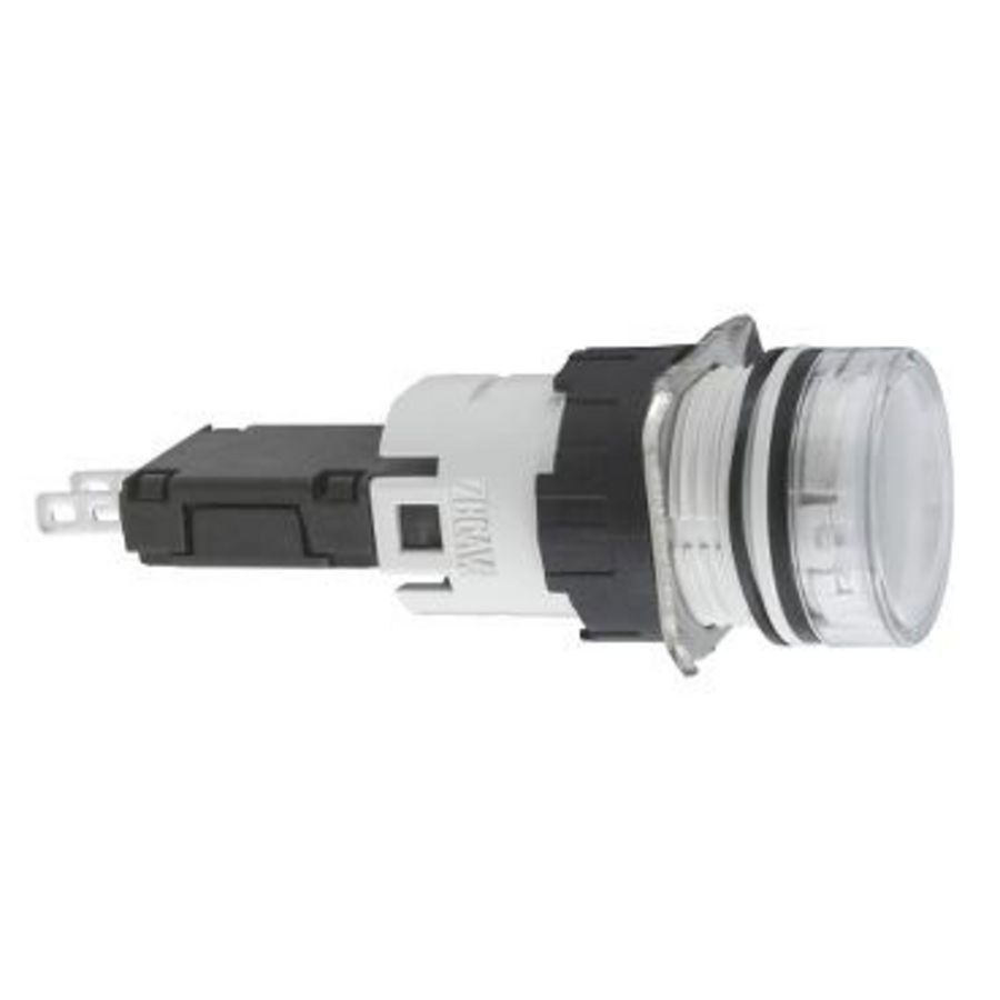 Signaallamp LED Ø16mm 24V IP65 Connector Kleurloos