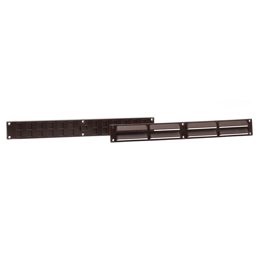 Ventilatieset 370x40mm bruin